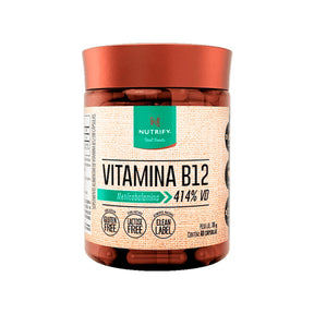 Vitamina B12 Metilcobalamina 414% Nutrify | 60 cápsulas