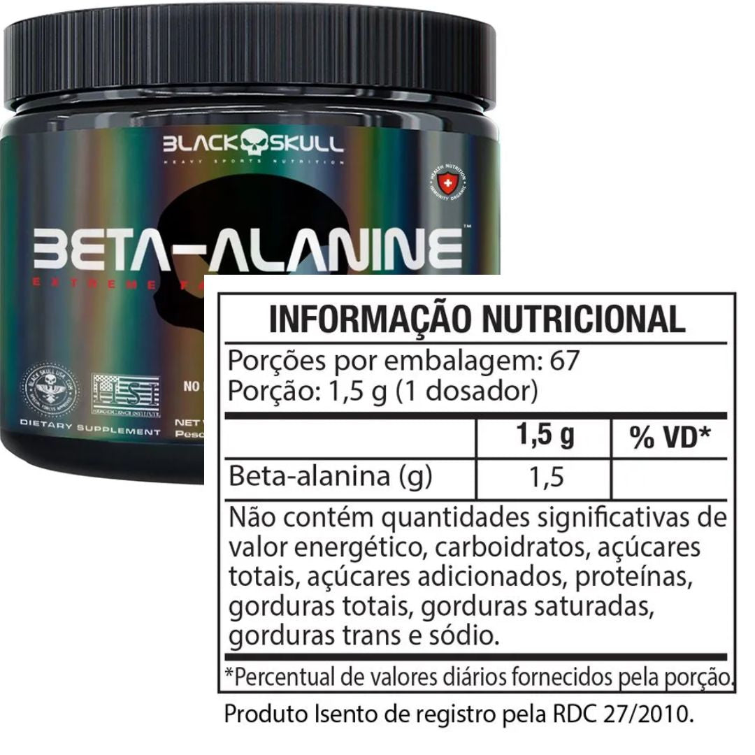 Beta-Alanine Extreme Betapure Black Skull | 100g