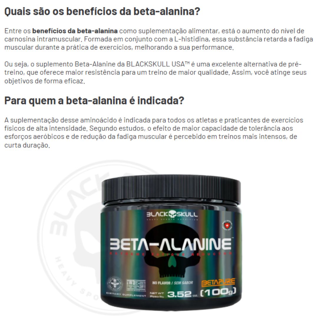 Beta-Alanine Extreme Betapure Black Skull | 100g