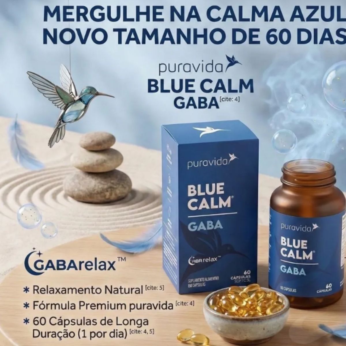 Blue Calm Gaba Puravida | 30 cápsulas