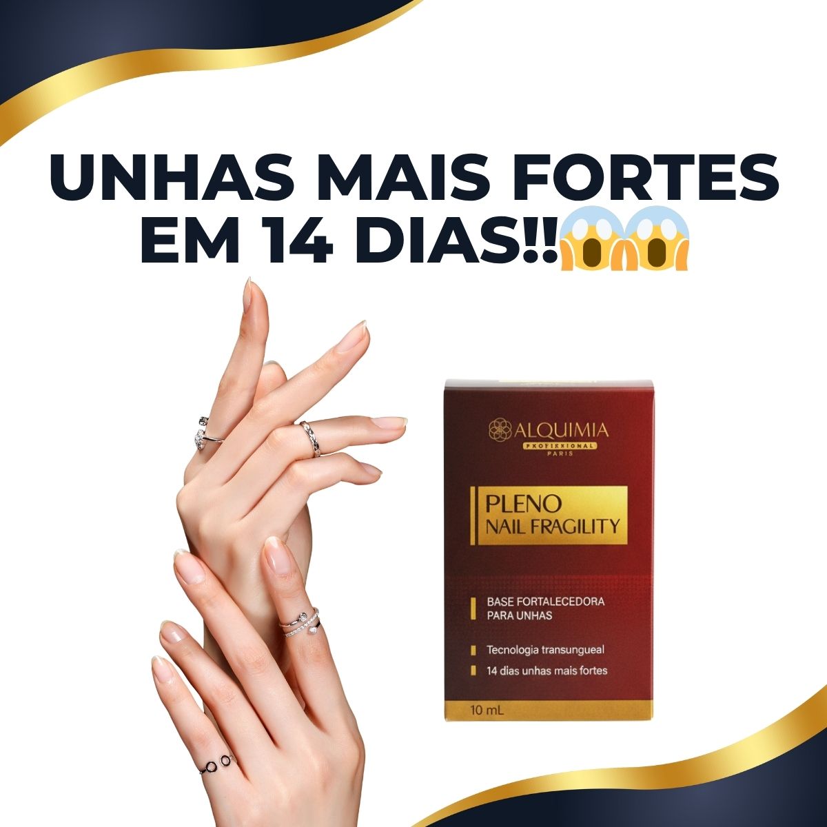 Base Fortalecedora para Unhas Pleno Nail Fragility | 10ml