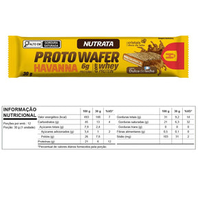 Proto Wafer Havanna Doce de Leite Nutrata | Display 12x30g