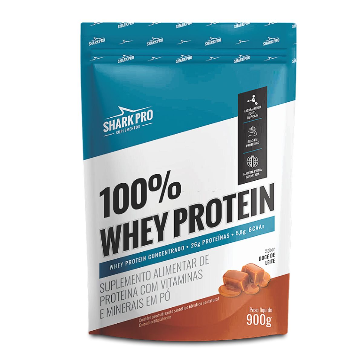 100% Whey Protein Doce de Leite Shark Pro | Refil 900g