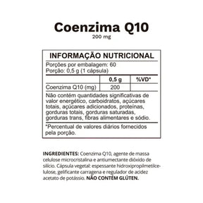 Coenzima Q10 200mg Ocean Drop | 60 cápsulas