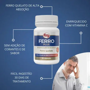 Ferro Plus Vitafor | 30 cápsulas