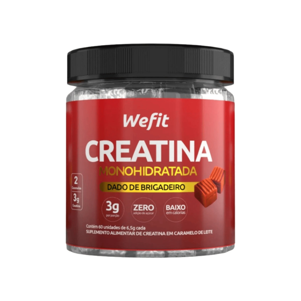 Creatina de Dado de Brigadeiro Wefit | 60 unidades