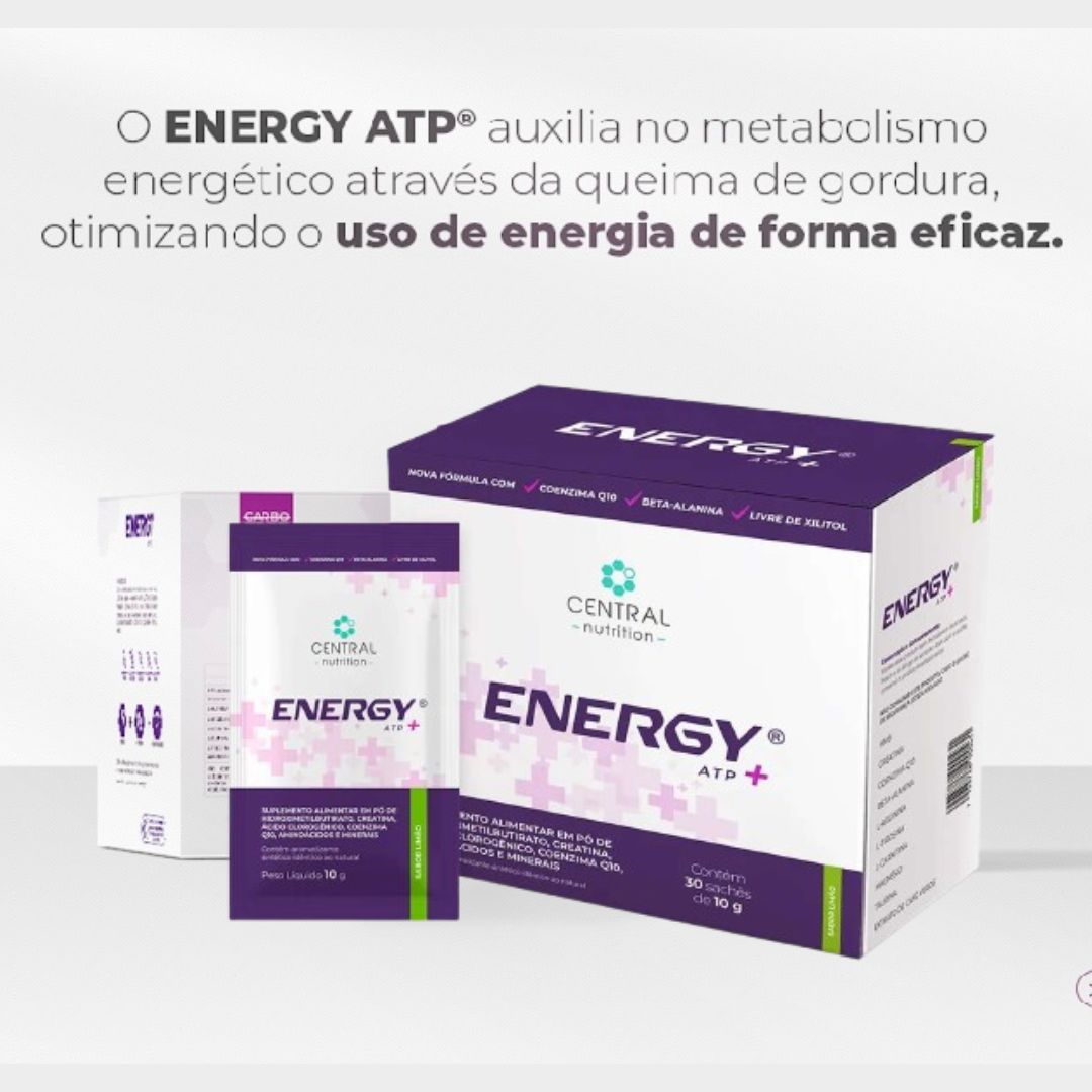 ENERGY® ATP ✚ Central Nutrition Sabor Tangerina | 30 Sachês de 10g