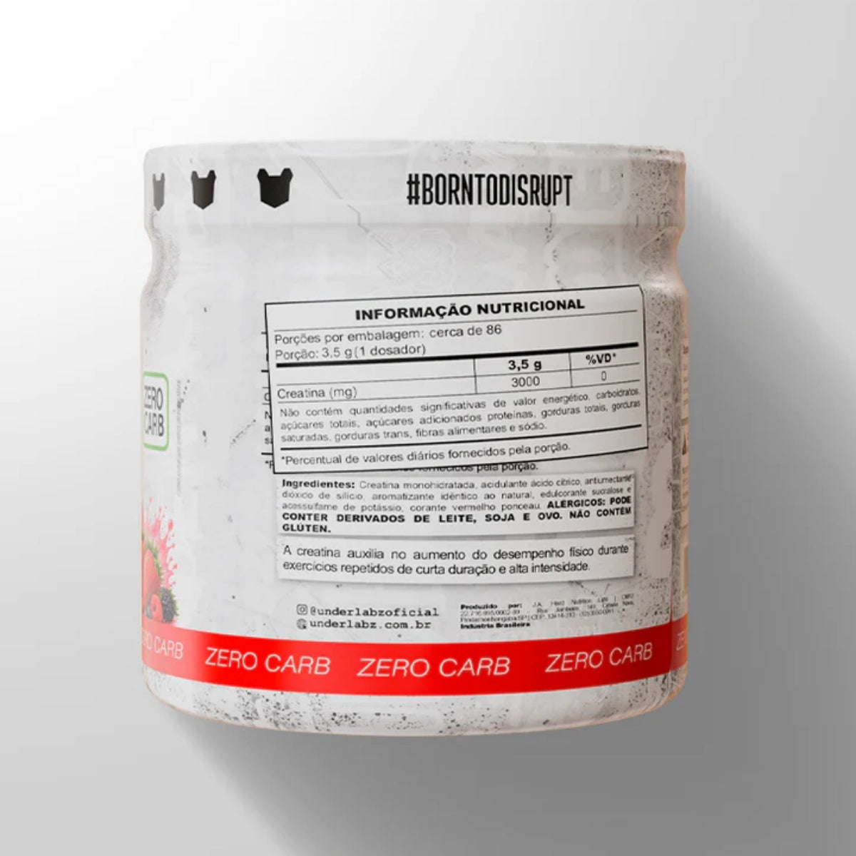 Creatine Creatina Sabor Frutas Vermelhas Under Labz | 300g