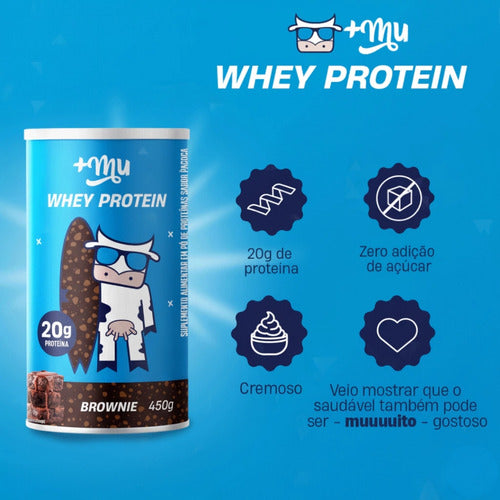 Whey Concentrado Mais Mu Brownie | Pote 450g