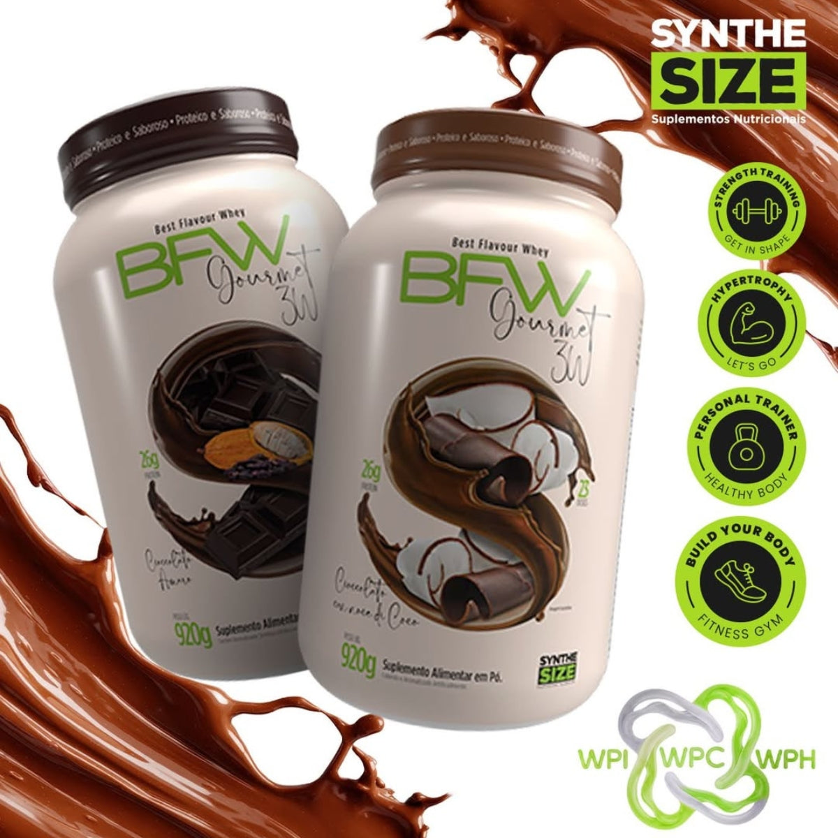 Best Flavour Whey Gourmet 3W Sorvete de Baunilha Synthe Size | 920g