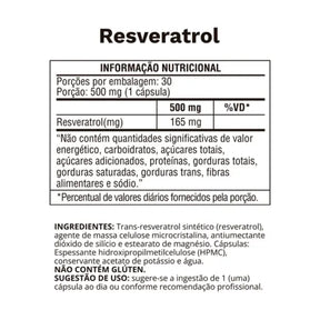 Resveratrol 500mg Ocean Drop | 30 cápsulas