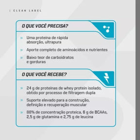 Whey Protein 100% Isolado Dux Human Health Baunilha | 900g