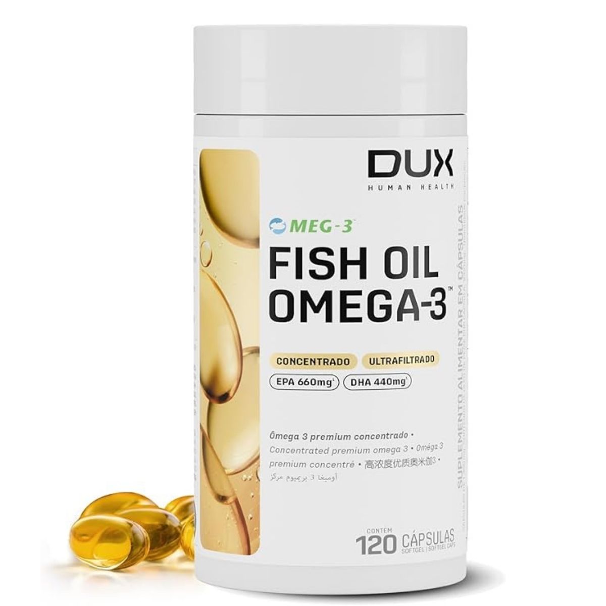Fish Oil Ômega 3 Dux | 120 cápsulas