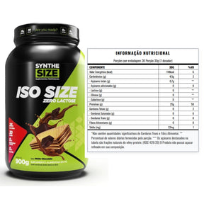 Whey Zero Lactose Iso Size Baunilha Synthe Size | 900g