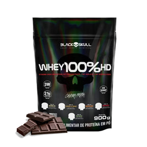 Whey 100%hd Black Skull Chocolate | Refil 900g