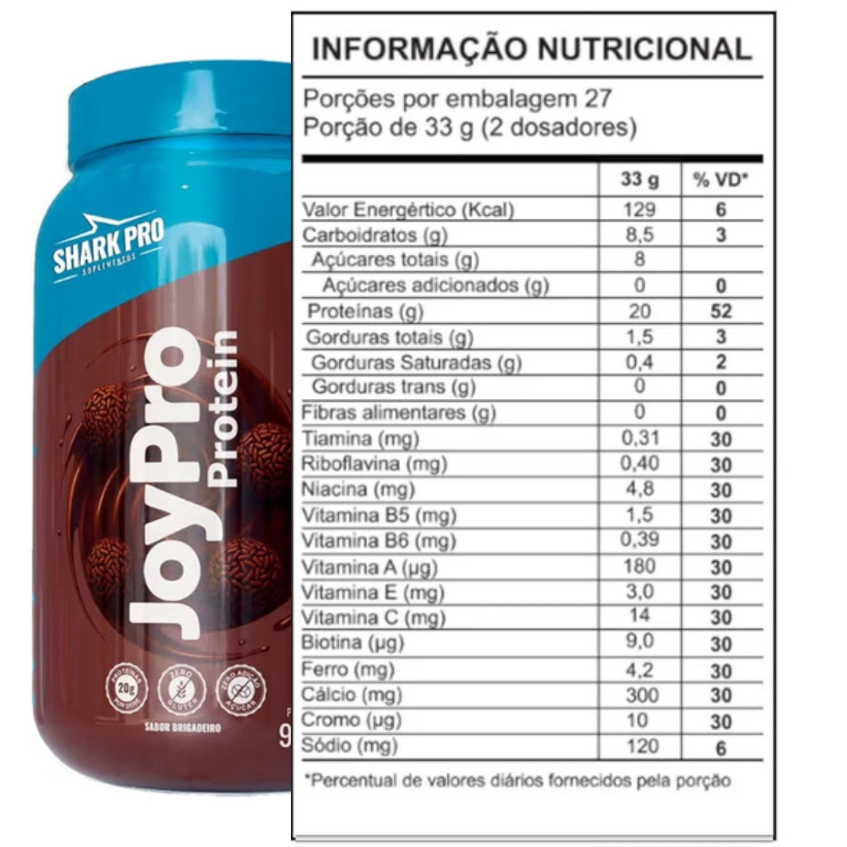 JoyPro Protein Sabor Brigadeiro Shark Pro | 900g