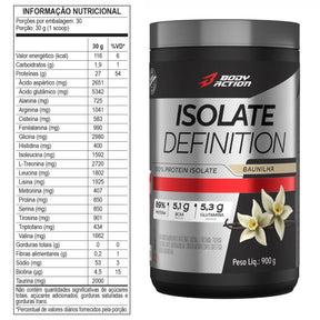 Isolate Definition Proteína Isolada Sabor Baunilha Bodyaction | 900g