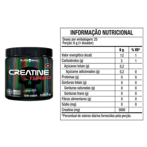 Creatina Creatine Turbo Black Skull | 150grs