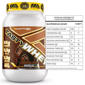 Tasty Whey 3W Adaptogen Sabor Chocolate Suiço | 900g