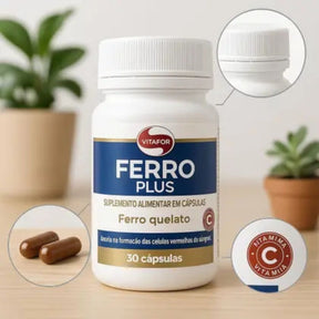 Ferro Plus Vitafor | 30 cápsulas