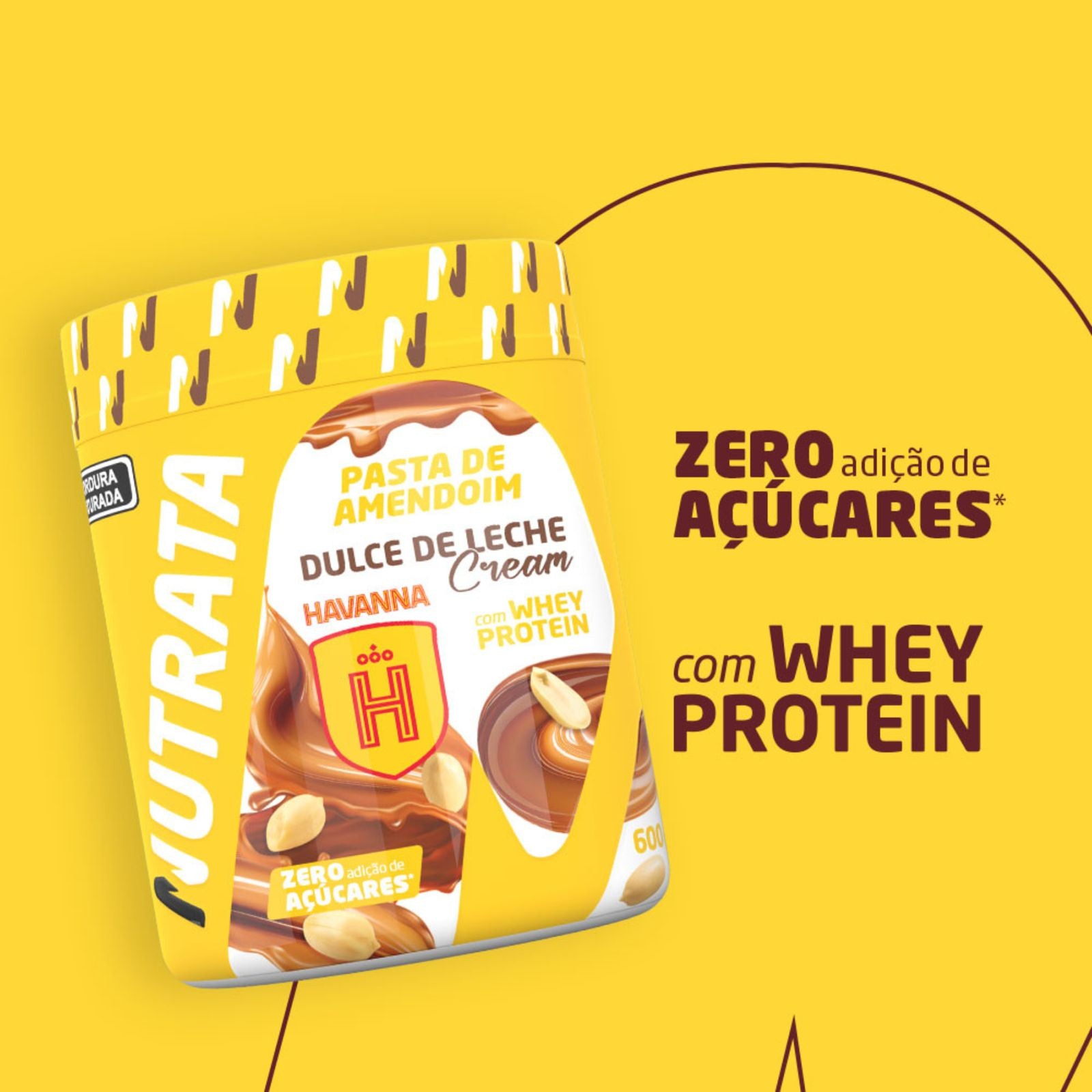 Pasta De Amendoim com Whey Doce de Leite Havanna Nutrata | 600g