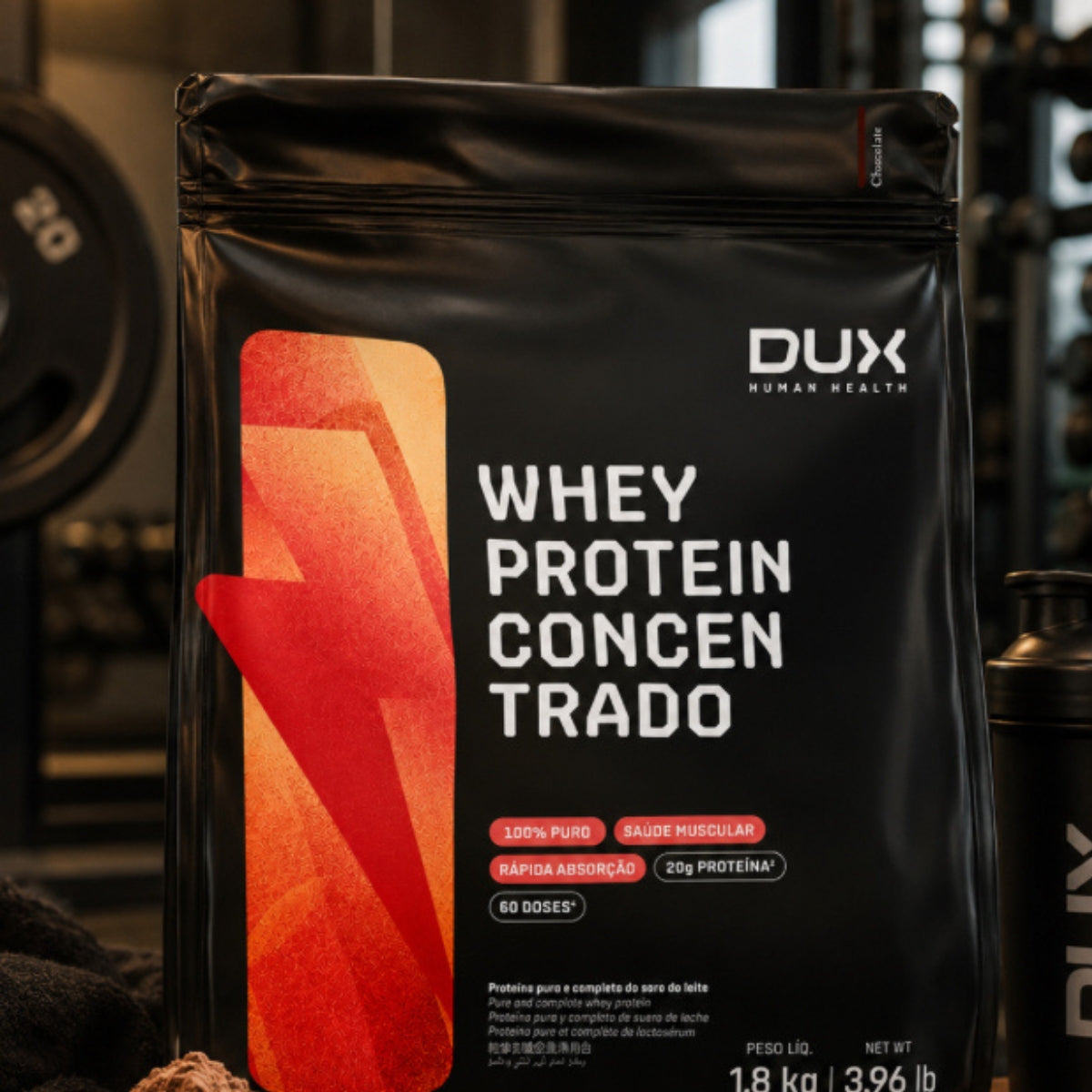 Whey Protein Concentrado Dux Human Health Chocolate 1,8k