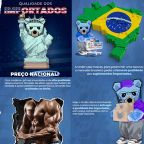 Kit 100% Whey Crush Doce de Leite + Creatina 300g Under Labz