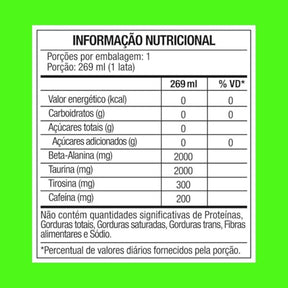 Energético Diabo Verde Pre-Workout Maça Verde | Lata 269ml