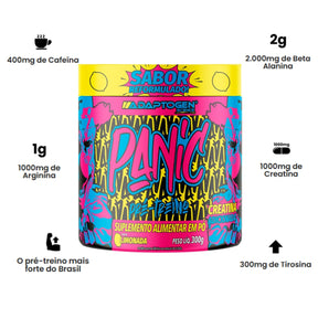 Pré Treino Panic Sabor Limonada Adaptogen | 300g