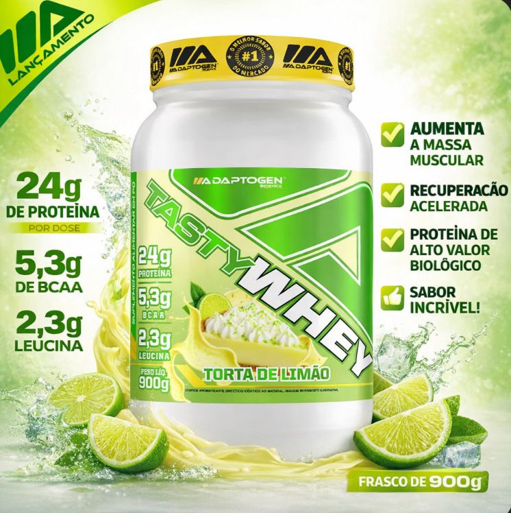 Tasty Whey 3W Gourmet Torta de Limão Adaptogen | 900g