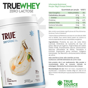 True Whey Zero Lactose Vanilla Cream Honey | 900g