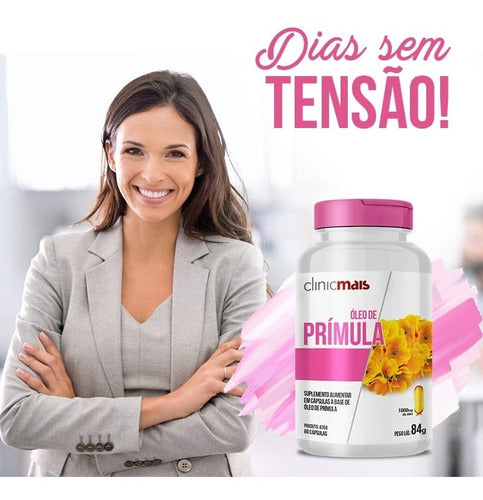 Kit | 3x Óleo De Prímula 1000mg ClinicMais | 60 cápsulas