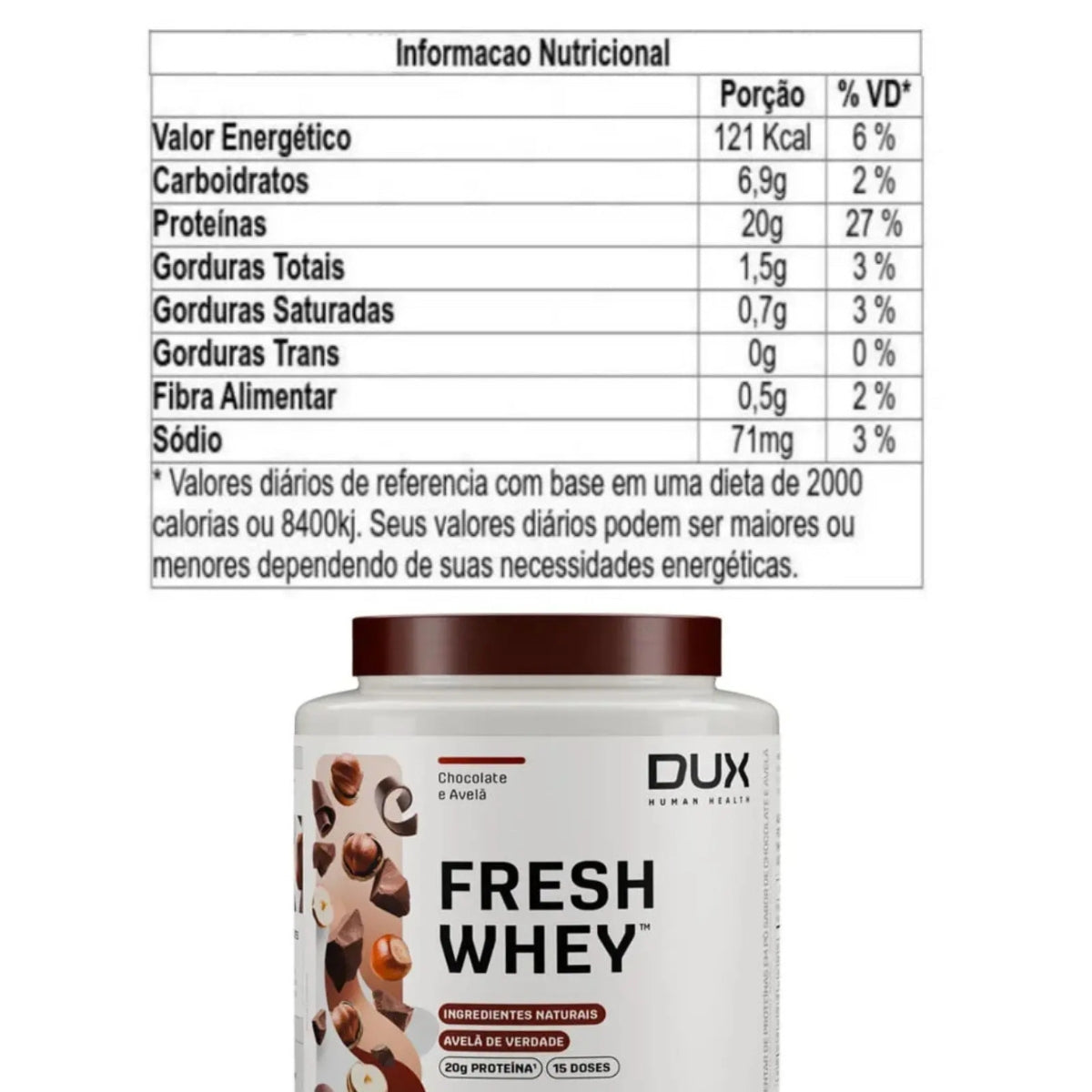 Fresh Whey  Chocolate e Avelã Dux | 450g
