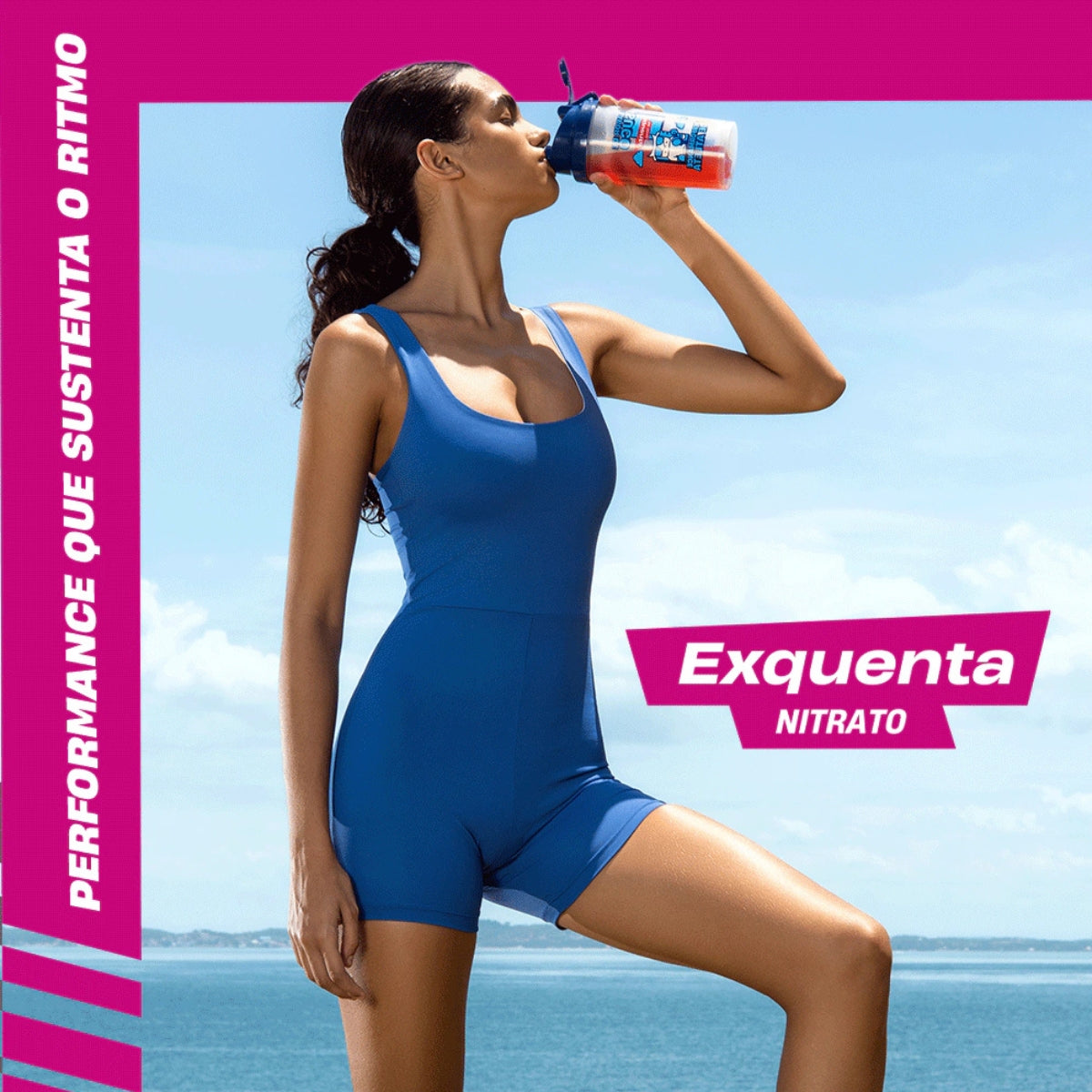Nitrato Exquenta Sem Cafeína Laranja e Acerola Mais Mu | 450g