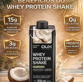 Whey Protein Shake Sabor Coco Dux | 250ml