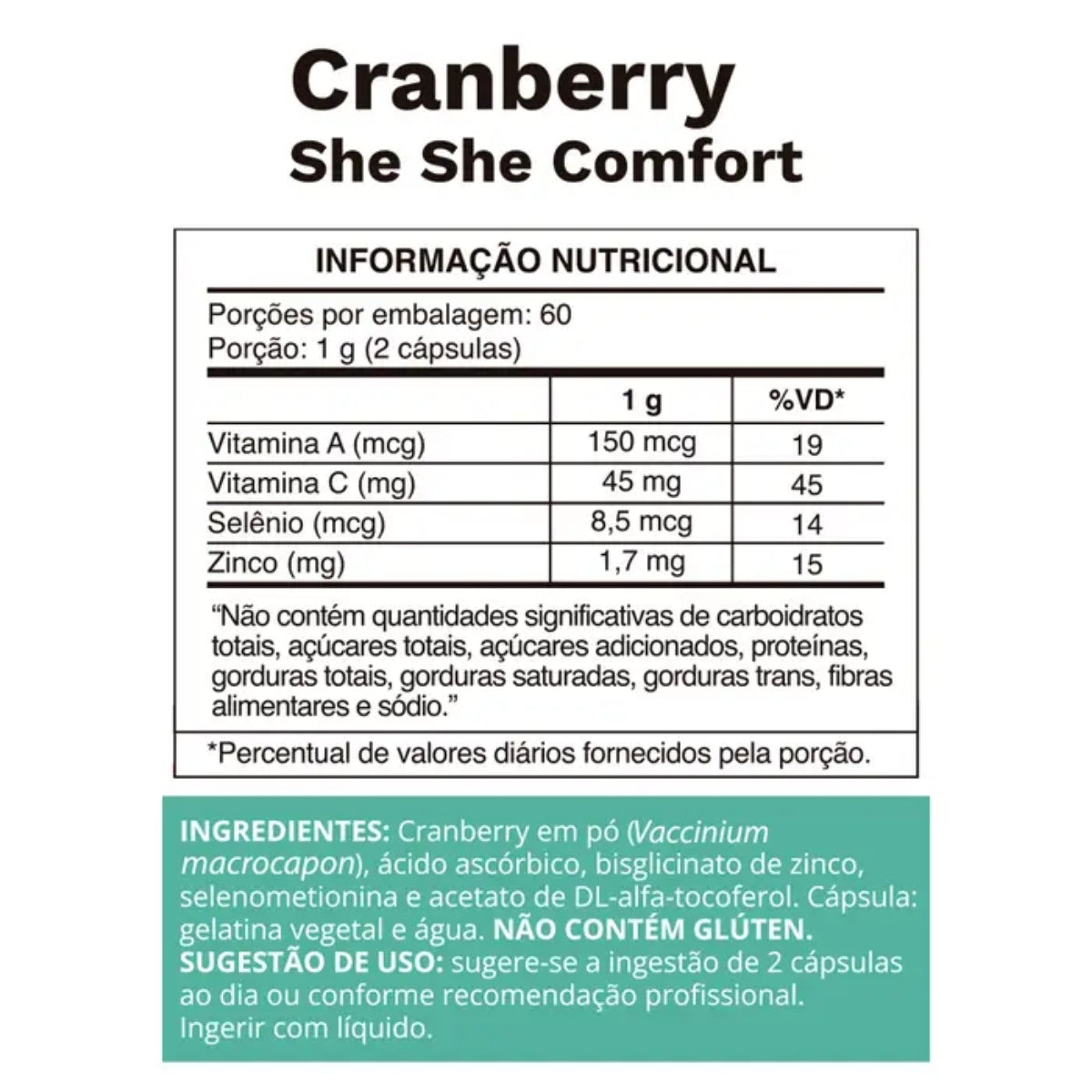 Cranberry She She Confort Ocean Drop | 120 cápsulas