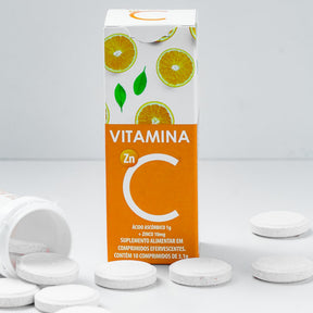 Vitamina C Efervescente com Zinco A2F | 10 Comprimidos Efervescentes