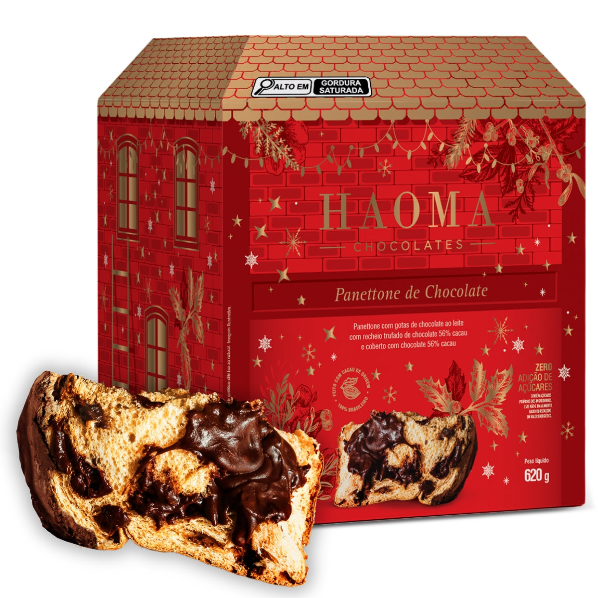 Panettone Trufado Chocolate 56% | 620g