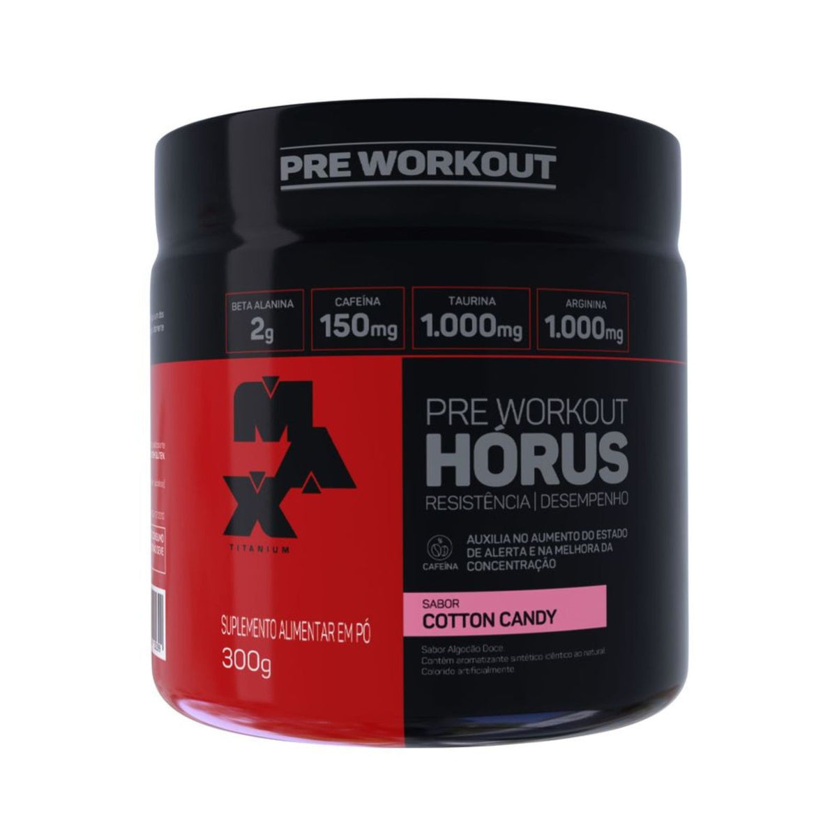 Hórus Pré Workout Cotton Candy Max Titanium | 300g