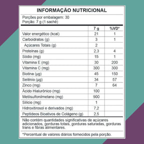 Biocolin Collagen 7g Blueberry e Açaí Central Nutrition | 30 sachês