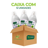 Caixa c/ 12  Lava Roupas Lavanda Biodegradável Biowash 1l