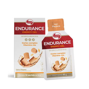 Endurance Energy gel Sabor Paçoca Vitafor | 12 sachês x 30g