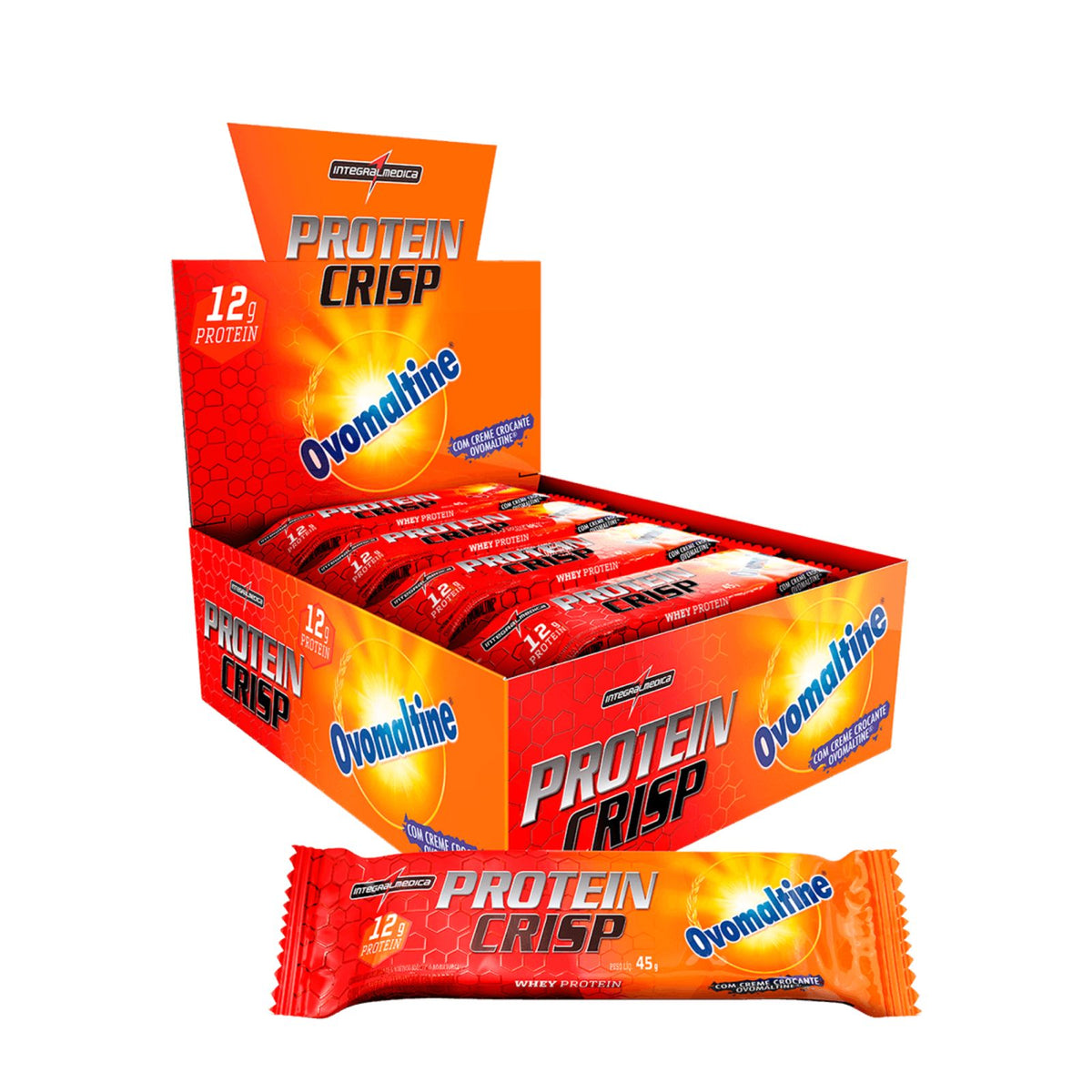 Barra Protein Crisp Bar Ovomaltine Integralmedica | 12x45g