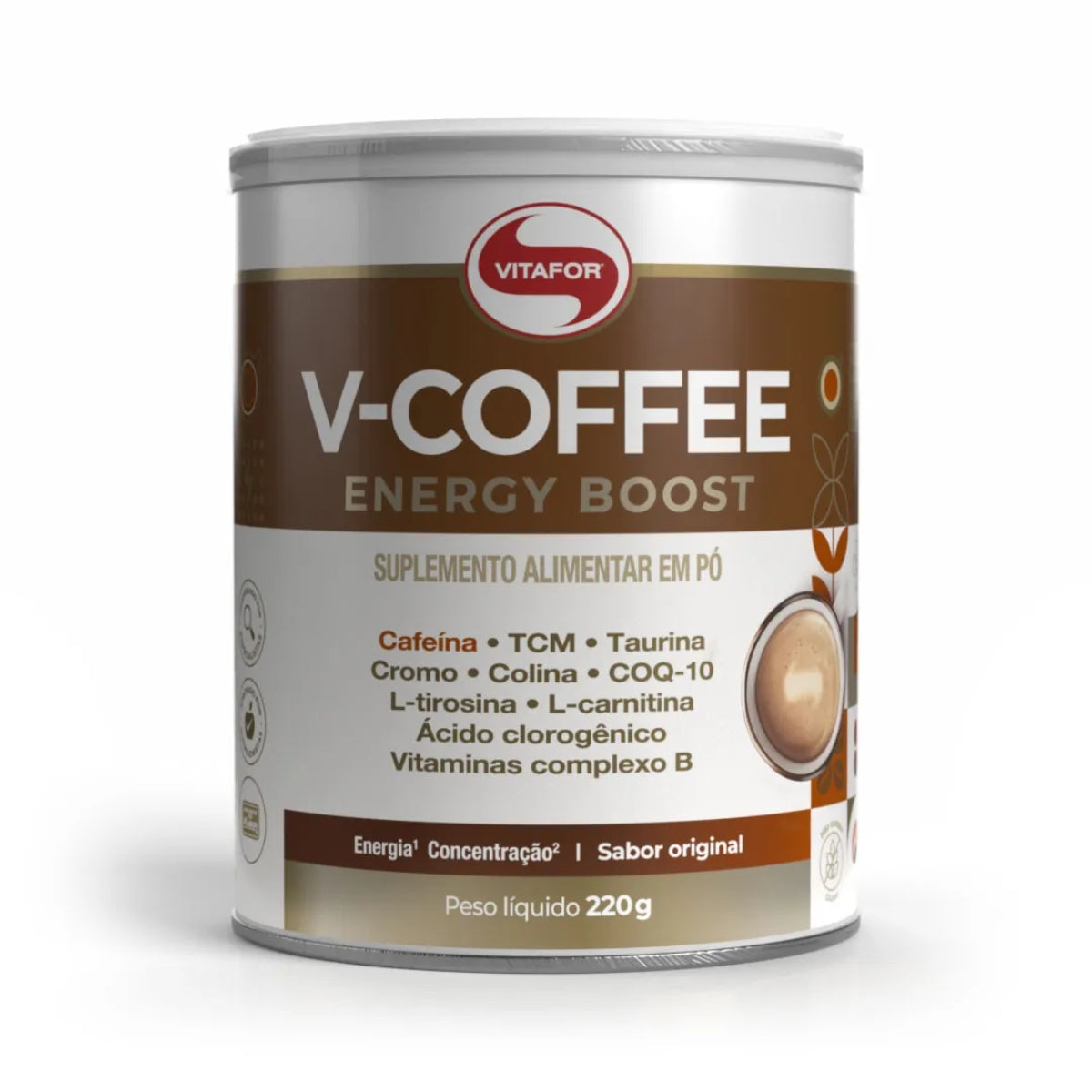 V-Coffee Original Vitafor | Lata 220g