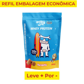 Whey Concentrado Mais Mu Paçoquita | Refil 900g