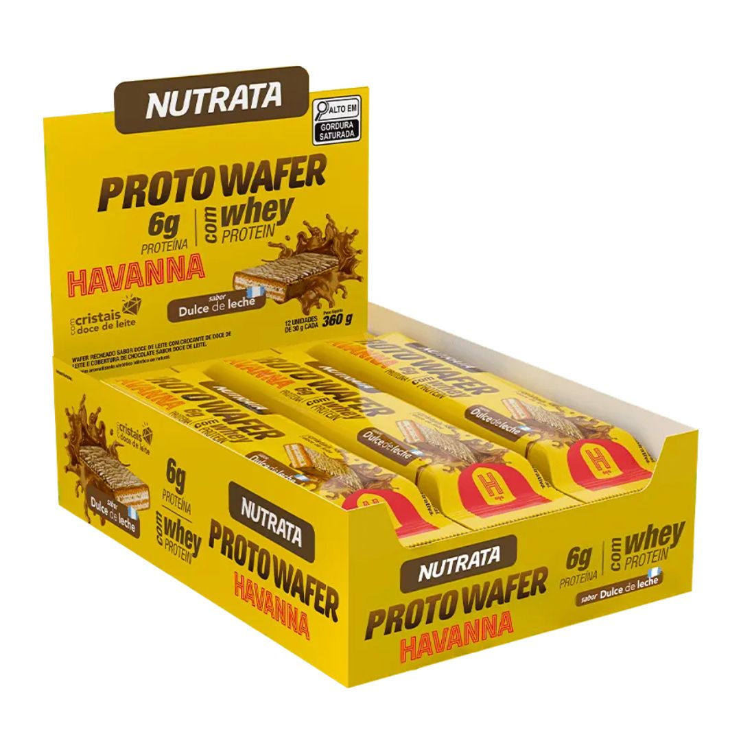 Proto Wafer Havanna Doce de Leite Nutrata | Display 12x30g