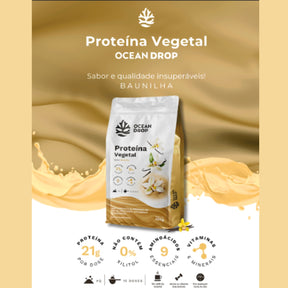 Proteína Vegetal Baunilha Ocean Drop | 450g