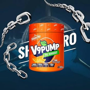 Pré Treino V9 Pump Refrigerante Laranja Shark Pro | 300g