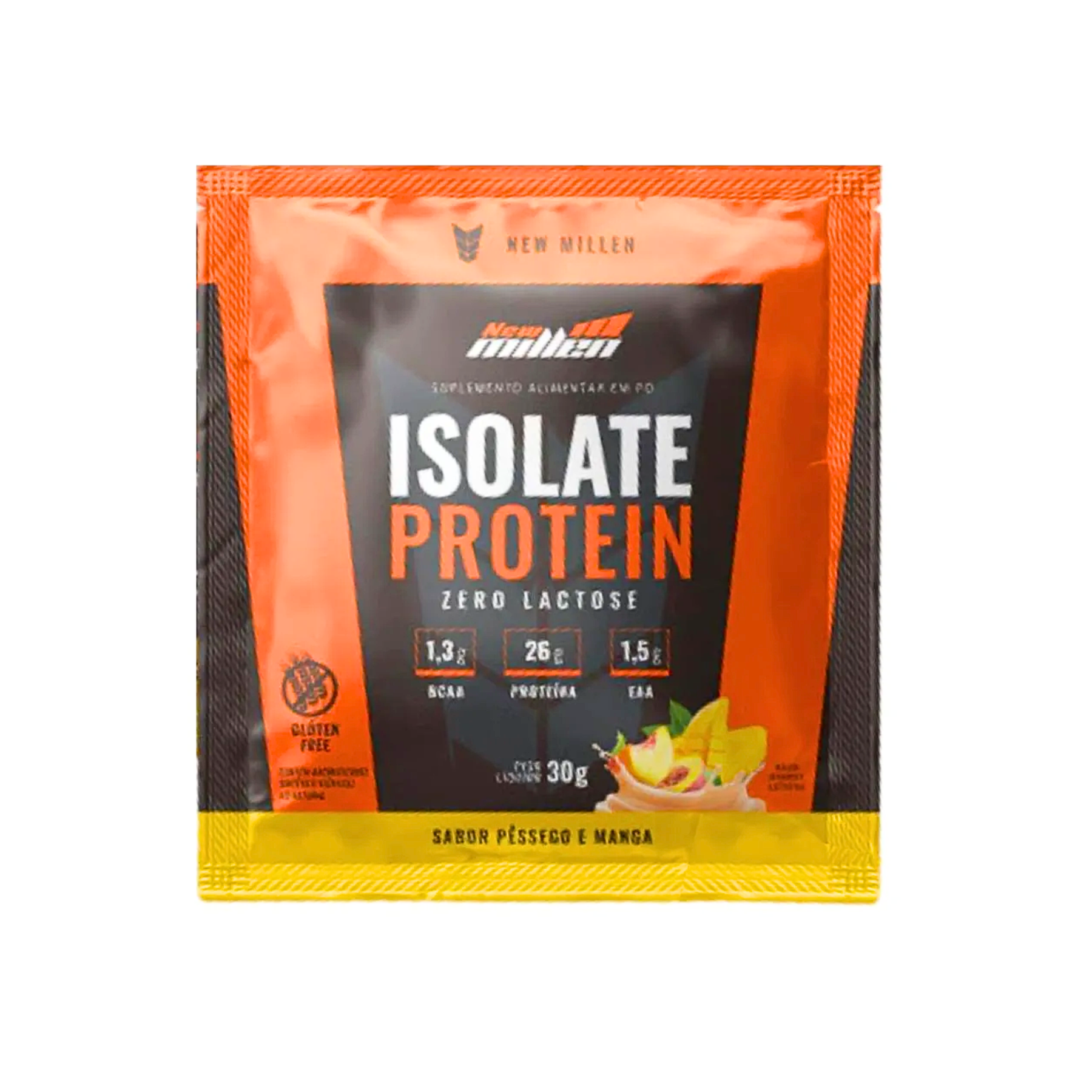 Isolate Protein Sachê Unitário Sabor Pêssego e Manga New Millen | 30g