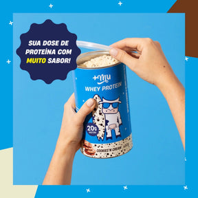 Whey Concentrado Mais Mu Cookies'n Cream | Pote 450g